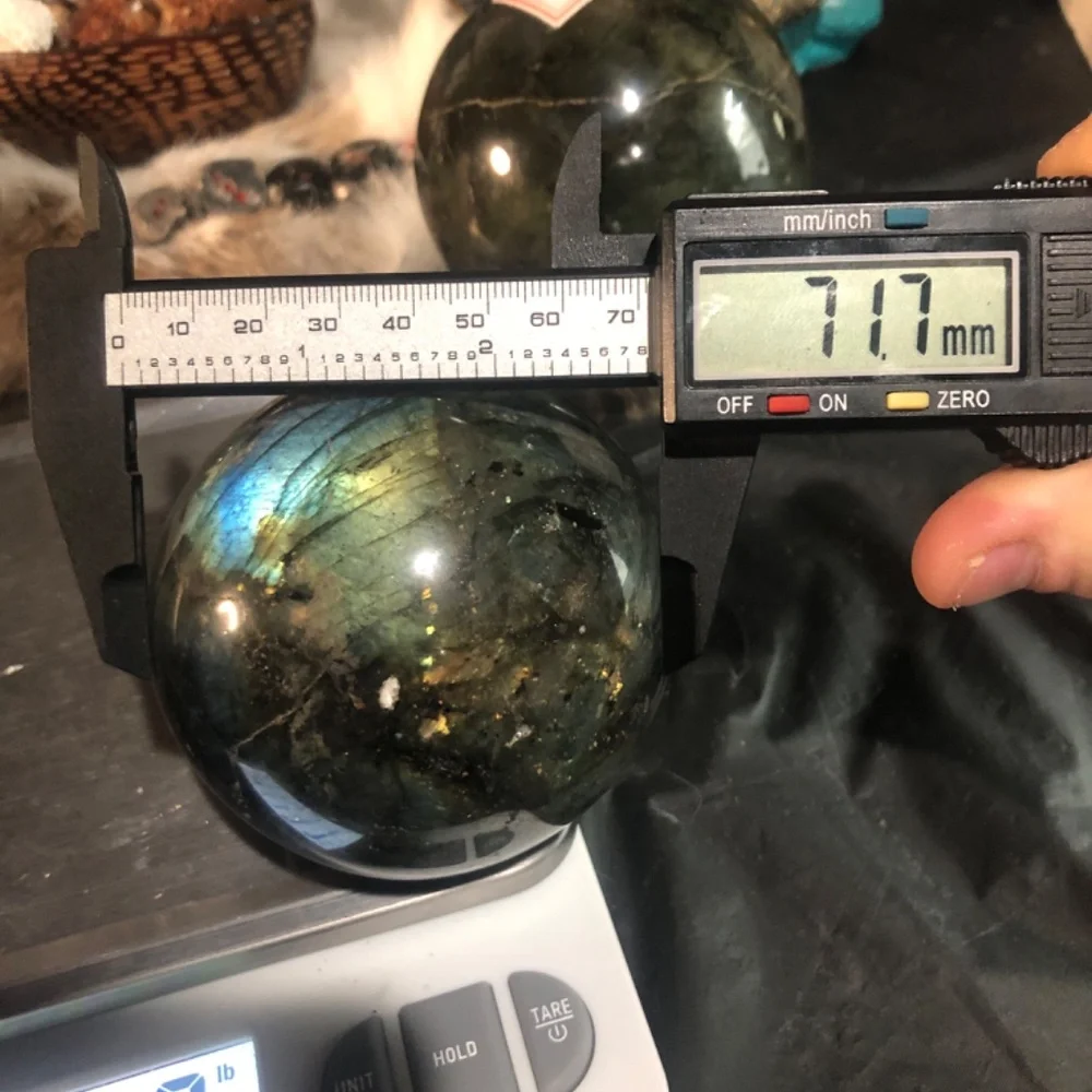 LABRADORITE SPHERE - Picture 7 of 7